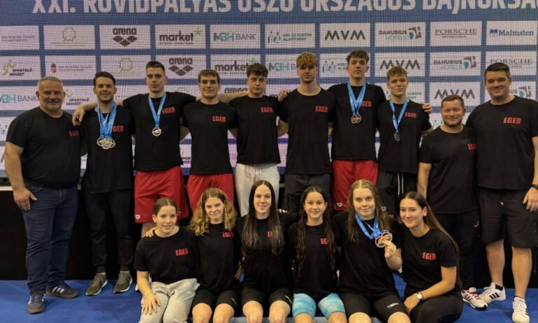 Látványos fejlődés: az Egri Úszó Klub az ország nyolcadik legjobb klubja lett